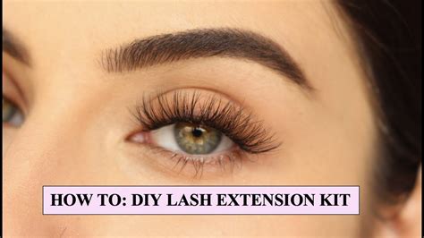 diy lash extension kit lashes by staz youtube