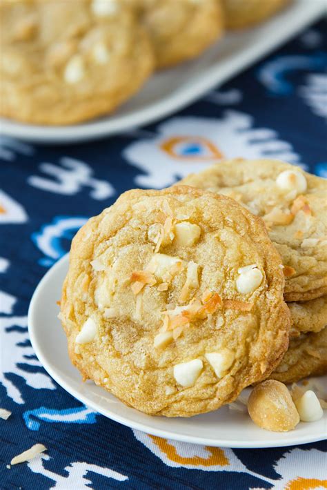 Margarine, melted, for the crust ingredients. Life Made Simple: White Chocolate Macadamia Cookies with ...