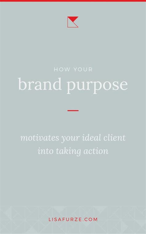 Defining A Brand Purpose That Motivates Your Ideal Client Lisa Furze