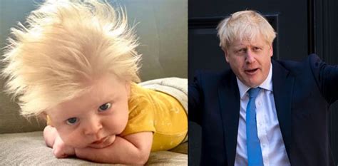 Baby Born With Full Head Of Blond Hair Looks Like ‘mini Boris Johnson