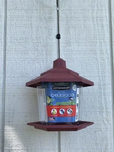 Pennington Ecozebo Bird Feeder Hexagon Shaped Hanging Or Pole