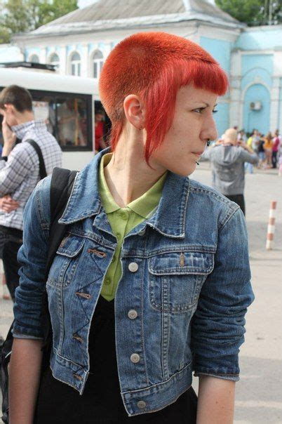Red Chelsea Skinhead Haircut Skinhead Girl Punk Hair