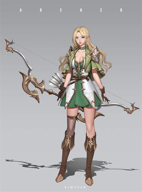 artstation archer kim yeen female character design character design inspiration concept