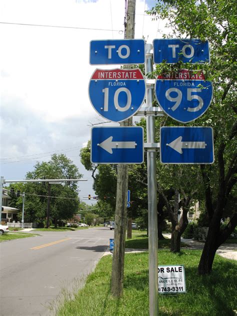 Florida Interstate 95 And Interstate 10 Aaroads Shield Gallery