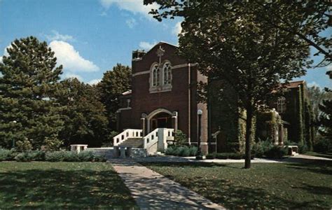 brown chapel muskingum college new concord oh postcard