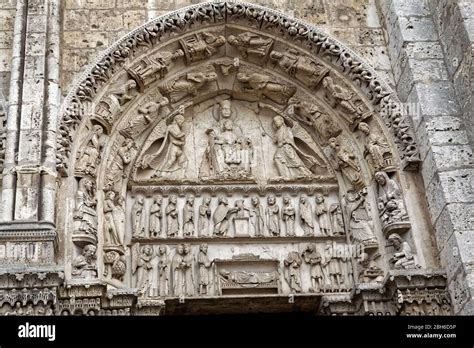 The West Royal Portal Chartres Cathedral Chartres France
