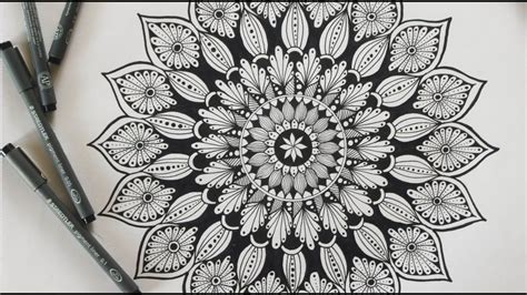 How To Draw A Mandala Step By Step At Drawing Tutorials
