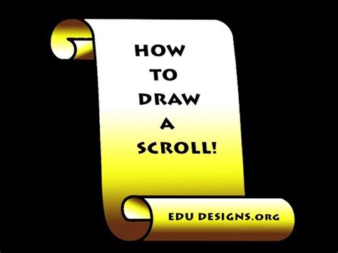 When writing code on paper, i often go at it with the same attitude as if i'd be writing the code on a computer. HOW TO DRAW A SCROLL! - YouTube