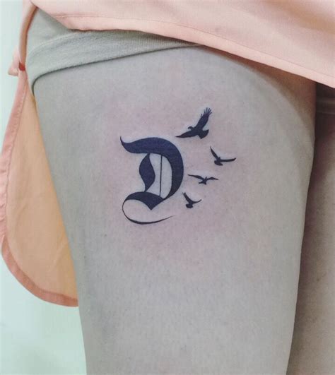 D Alphabet Tattoo Design Instead Of Getting A Matching Tattoo Many