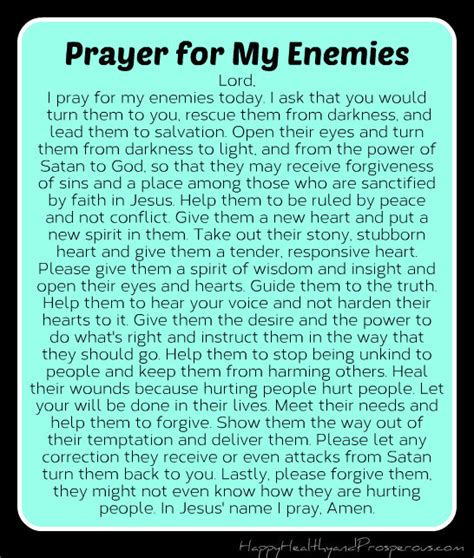 Pray For Your Enemies Happy Healthy And Prosperous