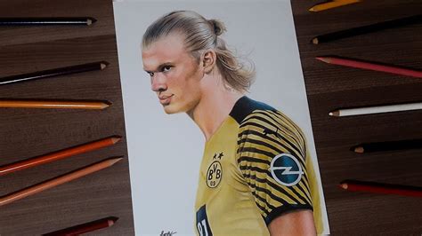 How To Draw Erling Haaland Cómo Dibujar A Erling Haaland Youtube
