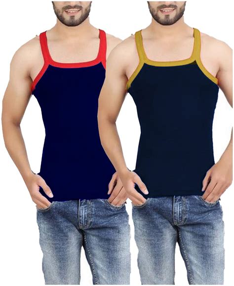 Buy Cupatex Pack Of Sleeveless Square Neck Men Gym Vest Assorted
