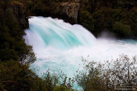 Huka Falls Waikato River Taupo New Zealand Living Wilderness