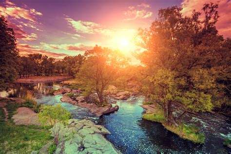 Fondos De Pantalla Amaneceres Y Atardeceres Ríos Piedras Fotografía De