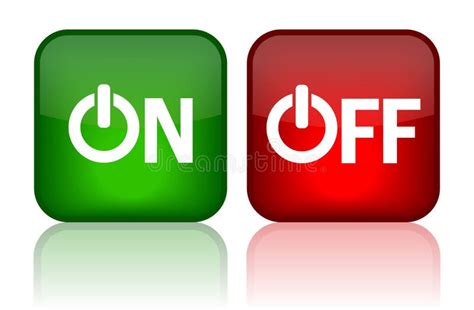 On Off Button Stock Vector Illustration Of Board Glowing 20921848