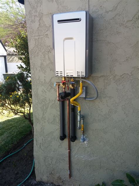 Rinnai tankless water heater lifespan can be up to twice as long as a tank and years longer than their competition. Rinnai RL75e tankless water heater installation in Laguna ...