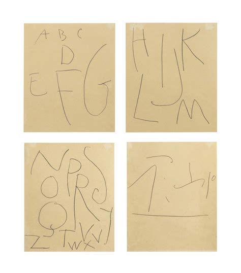 Pablo Picasso 1881 1973 Alphabet Anthropomorphe Christies