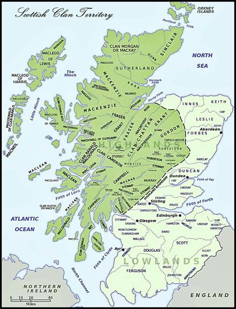 Clan Map Scotland History Scotland Map Scottish Ancestry