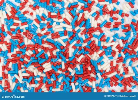 Red White And Blue Sprinkles Stock Image Image Of Sprinkle Blue