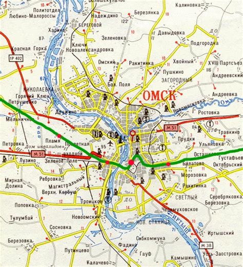 Omsk Map Russia