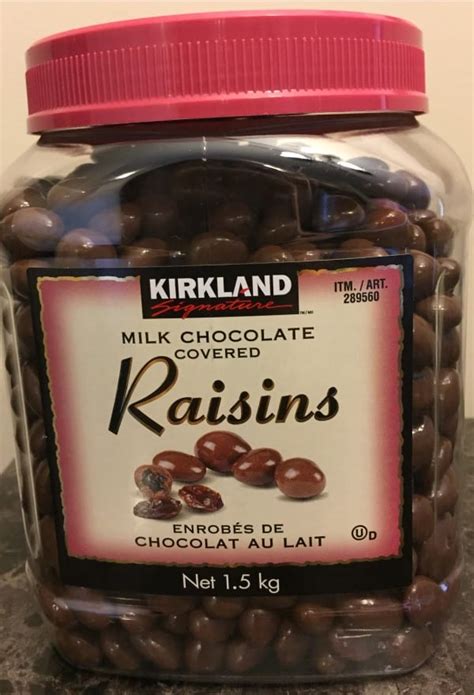 Costco Kirkland Signature Chocolate Covered Raisins Review Costcuisine