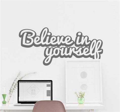 Believe In Yourself Motivational Sticker Tenstickers
