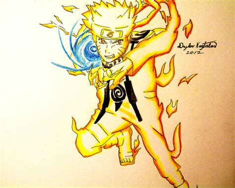Gambar Naruto Kyuubi Sage Mode Erniesa Deviantart Gambar Kyubi Di