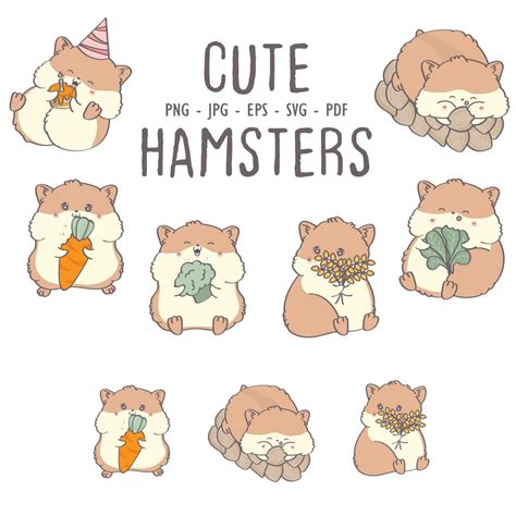 Kawaii Cute Hamster Cartoon Ubicaciondepersonascdmxgobmx