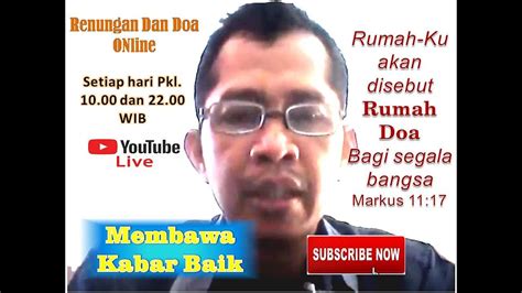 Baik itu level grand prix gold hingga super series premier. "Membawa Kabar Baik" 11 Juni 2020 Pkl. 10.00 WIB Renungan ...