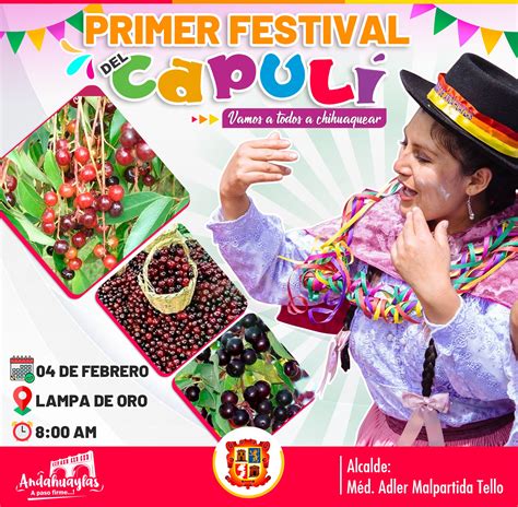 Mpa Organizan El Primer Festival Del CapulÍ Municipalidad Provincial