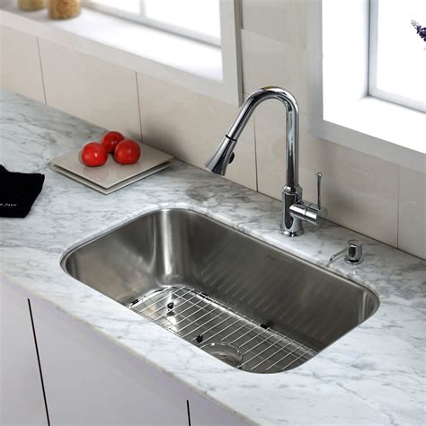 Undermount Kitchen Sink And Faucet Combo