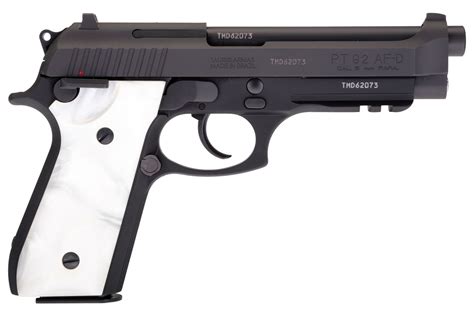 Taurus 92 9mm Dasa Pistol With White Pearl Grips Vance Outdoors