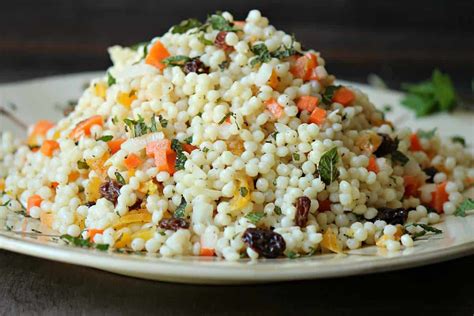 Couscous is made from semolina , which is the hard part of the grain of hard wheat. Light and Healthy Couscous Salad with Mint Yogurt