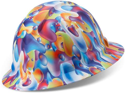 Custom Rainbow Art Design Hard Hat Osha Full Brim Hard Hat Etsy