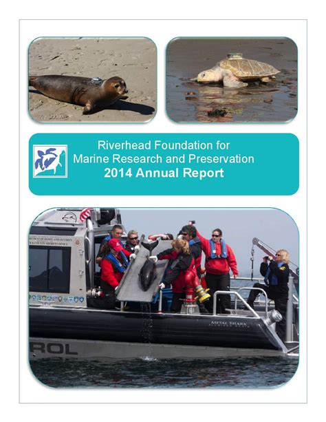 2014 Annual Report By Riverhead Foundation For Marine Research And