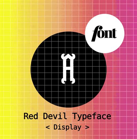Red Devil Typeface Fonts Opensea