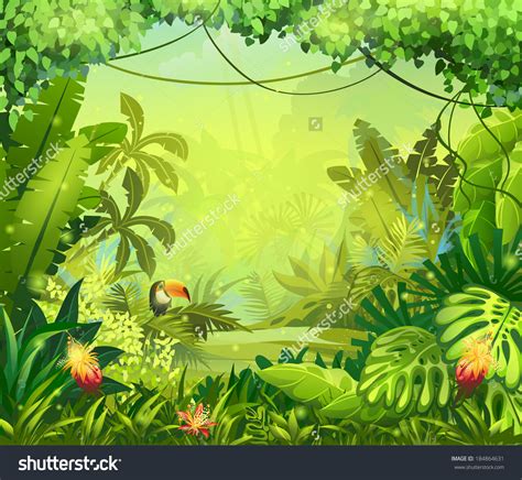 Cartoon Jungle Background Image ~ Jungle Wallpapersafari Prehistoric Dschungel Teenagers Tiger