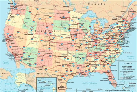 Road Map Of Us In Pdf Us Road Map Printable