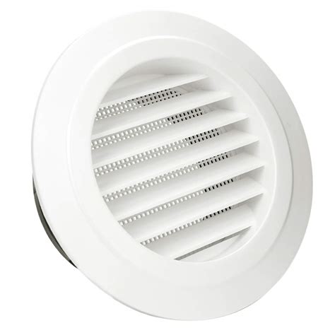 Hg Power 5 Inch Round Air Vent Abs Louver Grille Cover White Soffit