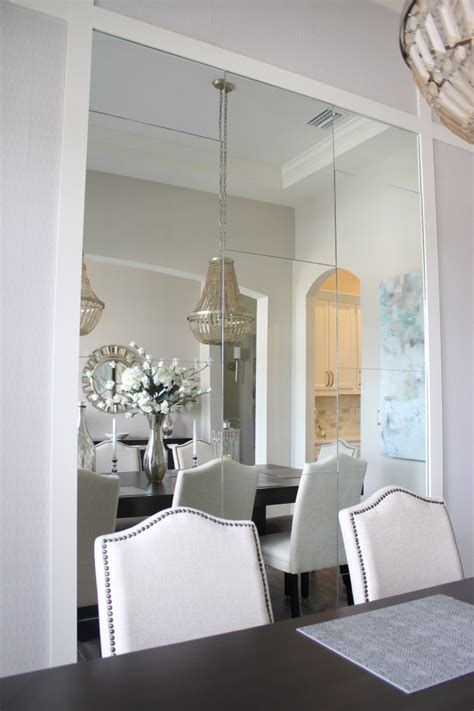 Dining Room Mirror Wall Frills And Drills