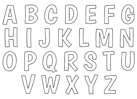 Block Letter Alphabet Letter Stencils Lettering Alphabet | Images and