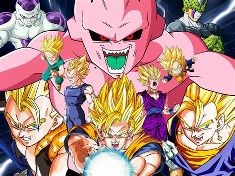 These include the saiyan saga, the frieza saga, the androids saga, and the majin buu saga! Wallpaper Sagas by Dony910.deviantart.com on @DeviantArt | Dragon ball z, Dragon ball wallpapers ...