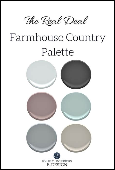 Romantic Glam Style Farmhouse Country Paint Colour Palette Kylie M E