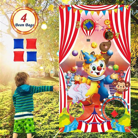 Byhoo Carnival Toss Games With 4 Bean Bag Fun Carnival Game For Kids