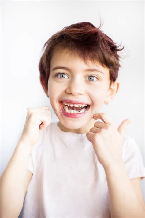 Dental Flossing Kids Stock Photos Free And Royalty Free Stock Photos
