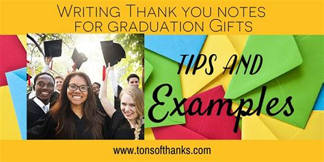 Thank You Note Examples For Graduation Ts With Tips And Examples