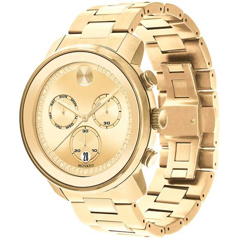 Movado Bold Gold Chronograph Dial New York Jewelers Chicago