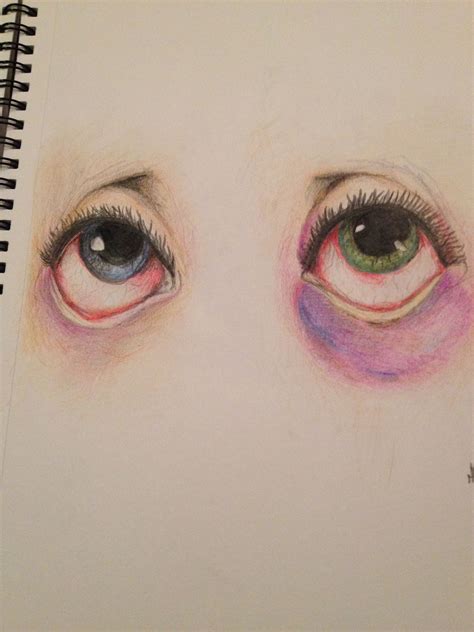 Tired Eye Pencil Drawings Cool Art Drawings Art Drawings Sketches Eye