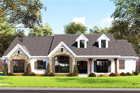 3 Bed Country Home Plan With Large Grilling Porch 70656mk