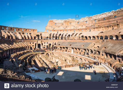 Download This Stock Image Wide Panoramic View Of The Colosseum Or